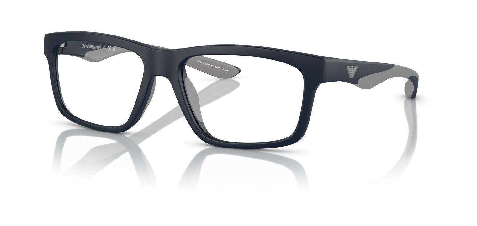 Emporio Armani Quadratisch Brillen 0EA3220U Blau für Herr