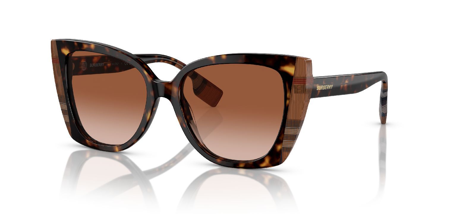 Burberry Schmetterling Sonnenbrillen 0BE4393 Schildpatt für Damen