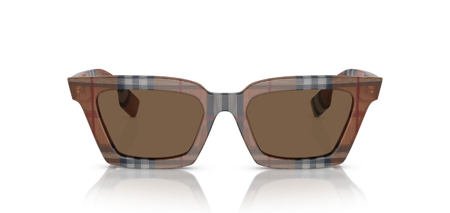 Burberry Quadratisch Sonnenbrillen 0BE4392U Braun für Dame