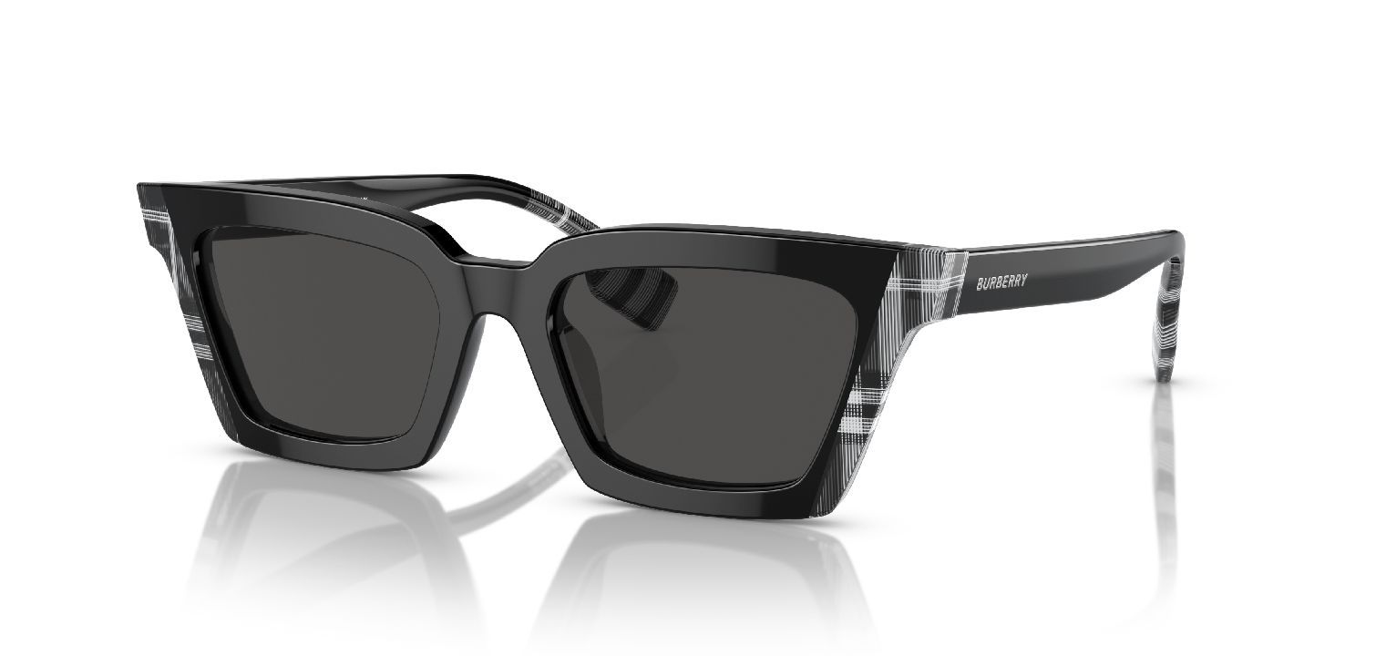 Burberry Rechteckig Sonnenbrillen 0BE4392U Schwarz für Damen