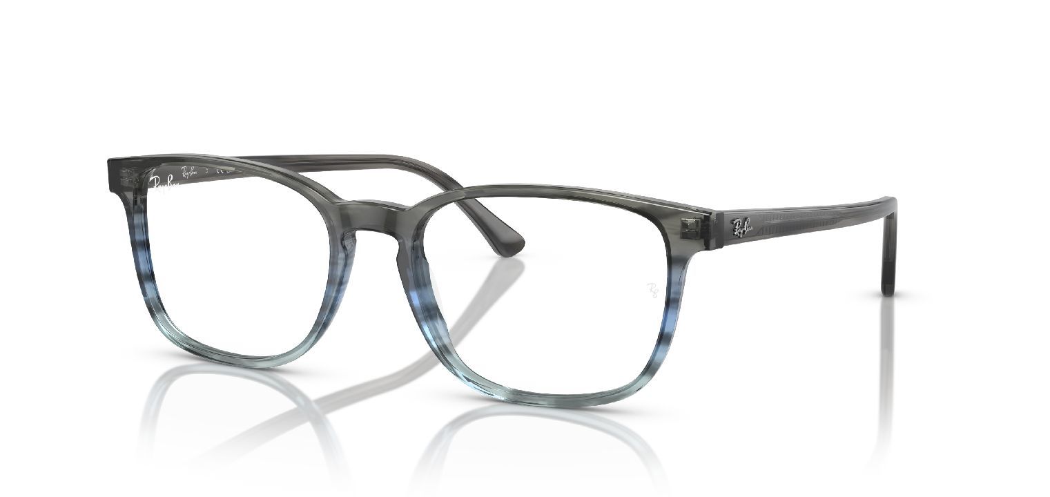 Lunettes de vue Ray-Ban Carré 0RX5418 Gris pour Homme-Femme