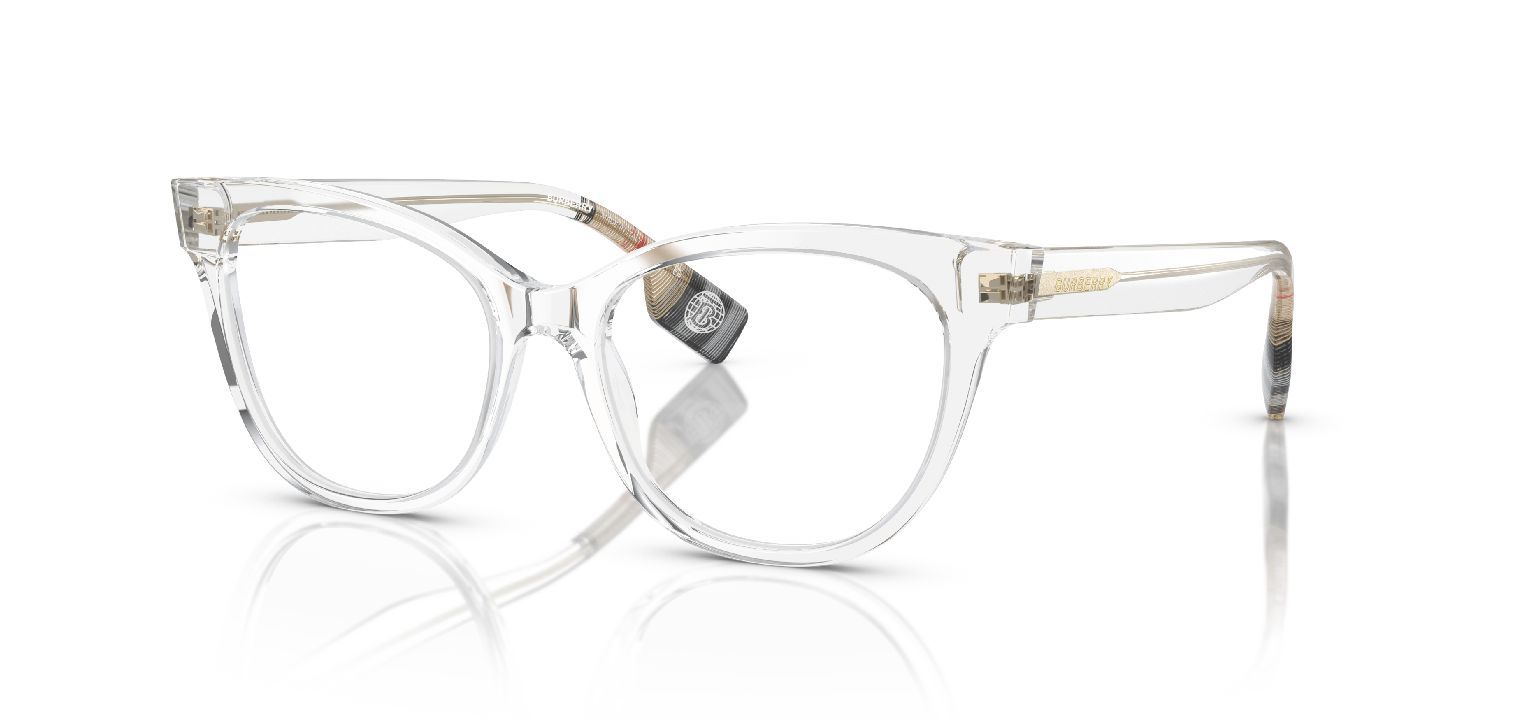 Burberry Cat Eye Eyeglasses 0BE2375 Transparent for Woman