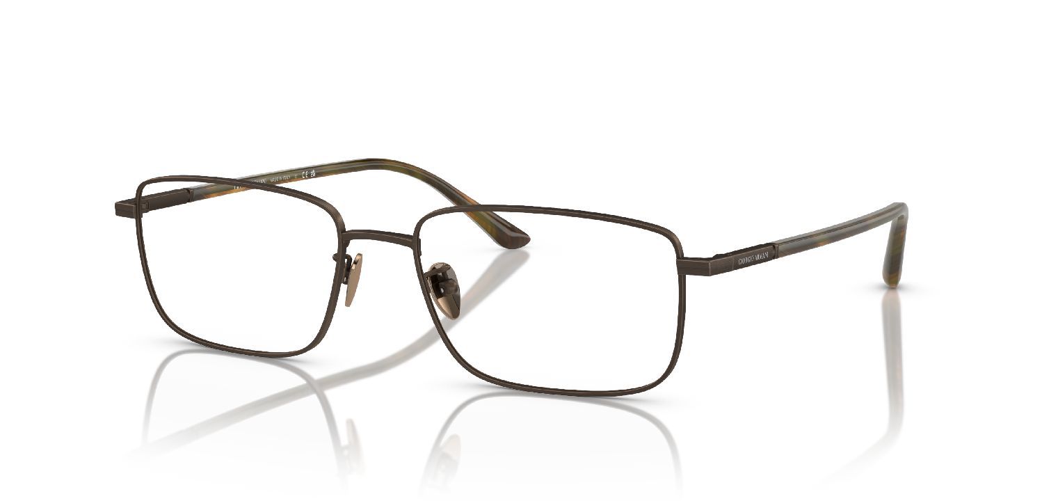 Lunettes de vue Giorgio Armani Rectangle 0AR5133 Bronze pour Homme