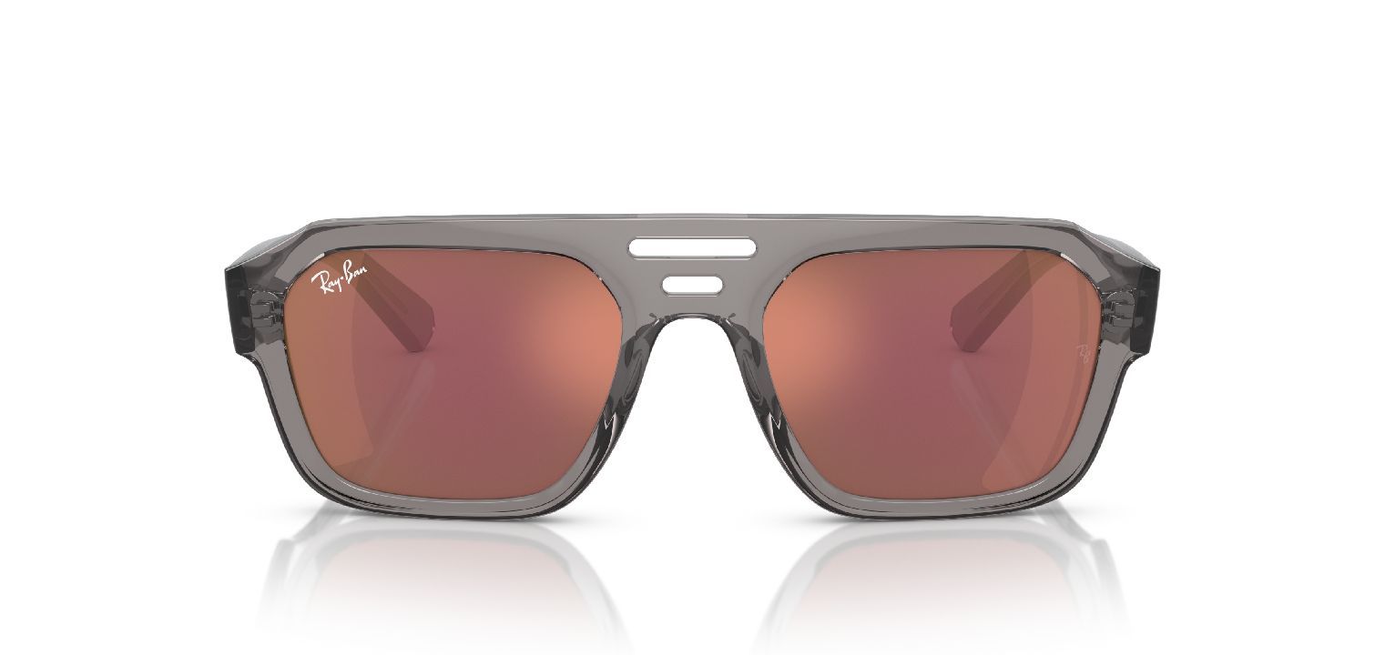Ray-Ban Rechteckig Sonnenbrillen 0RB4397 Grau für Damen/Herren