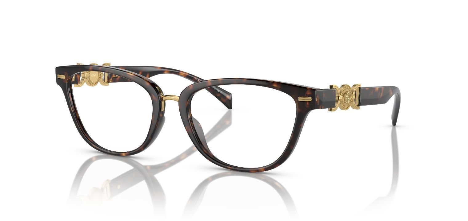 Versace Schmetterling Brillen 0VE3336U Schildpatt für Dame