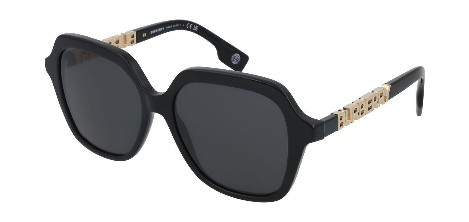 Lunettes de soleil Burberry Carré 0BE4389 Noir pour Femme