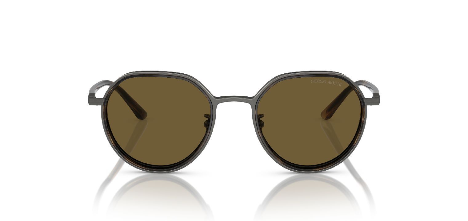 Lunettes de soleil Giorgio Armani Ronde 0AR6144 Gris pour Homme
