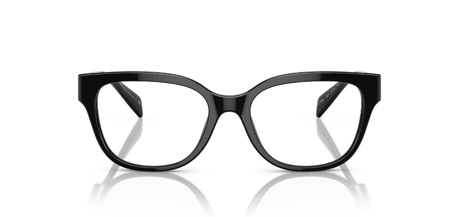 Versace Carré Eyeglasses 0VE3338 Black for Woman