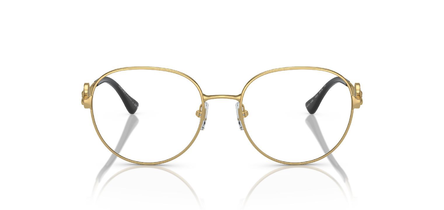 Versace Oval Brillen 0VE1288 Gold für Dame