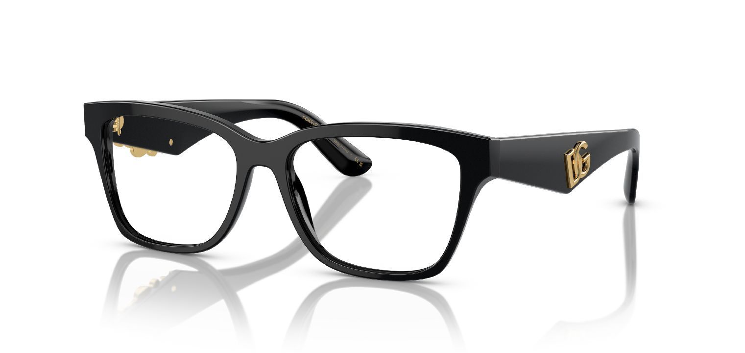 Dolce & Gabbana Rechteckig Brillen 0DG3370 Schwarz für Dame