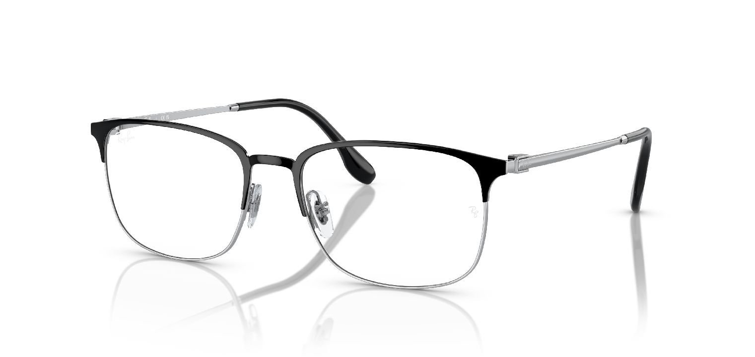 Ray-Ban Rectangle Eyeglasses 0RX6494 Black for Unisex
