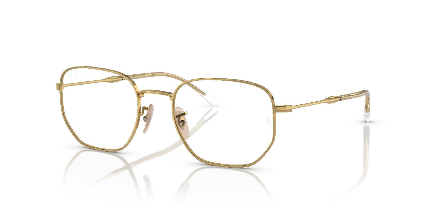 Ray-Ban Quadratisch Brillen 0RX6496 Gold für Damen/Herren