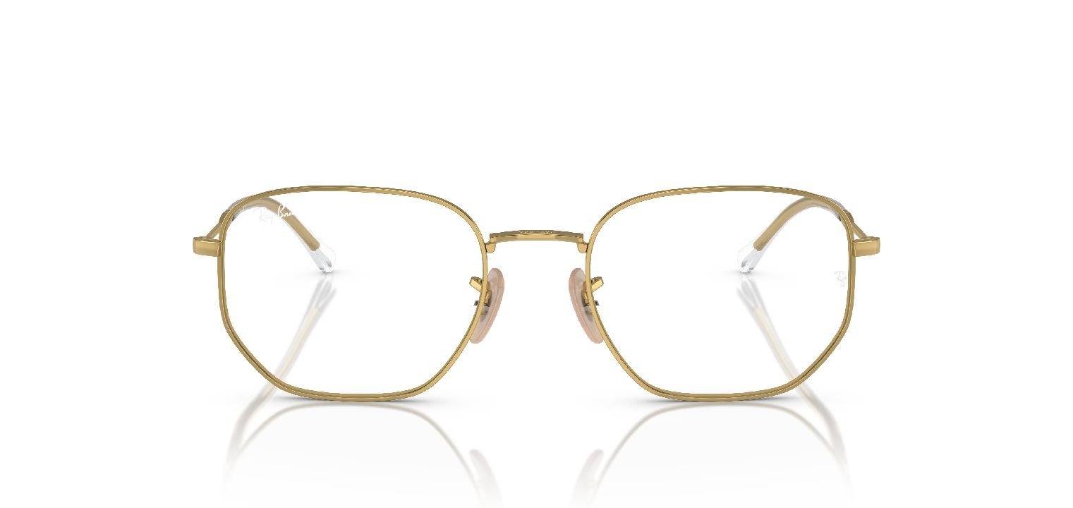 Ray-Ban Quadratisch Brillen 0RX6496 Gold für Damen/Herren