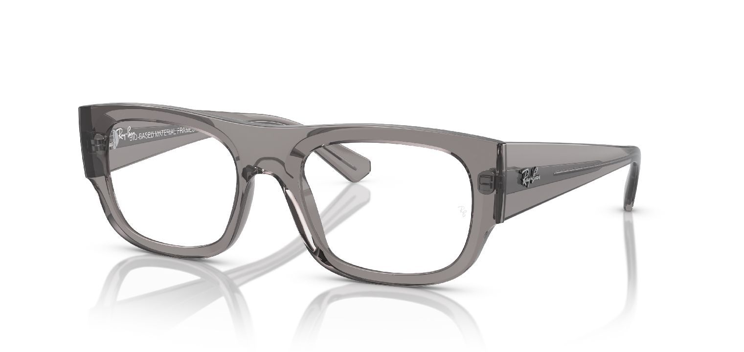 Ray-Ban Rechteckig Brillen 0RX7218 Grau für Herr-Dame