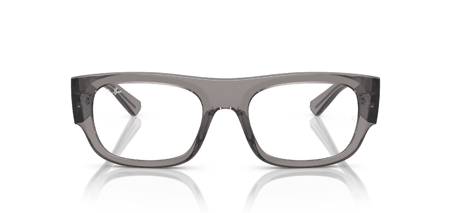 Ray-Ban Rechteckig Brillen 0RX7218 Grau für Herr-Dame