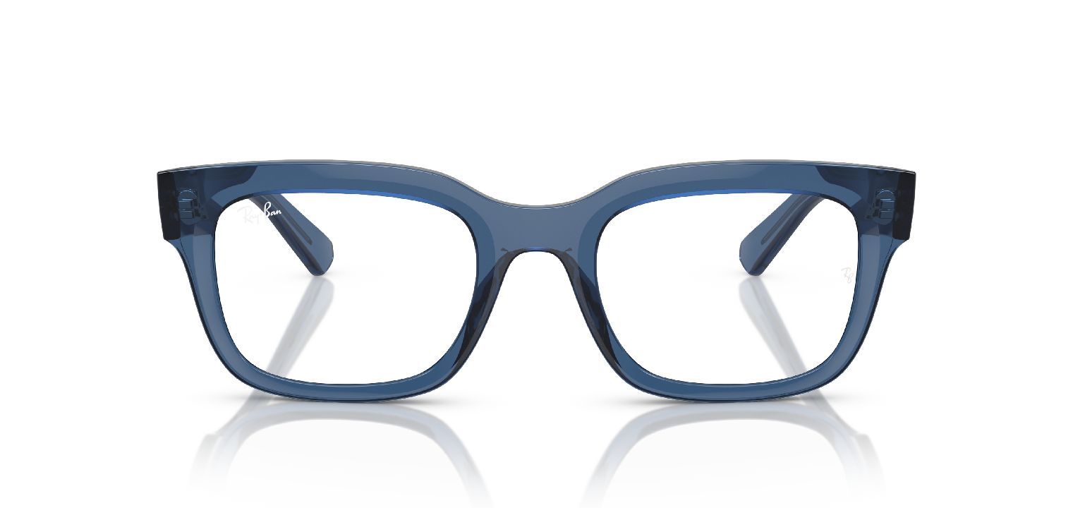 Ray-Ban Rechteckig Brillen 0RX7217 Blau für Herr-Dame