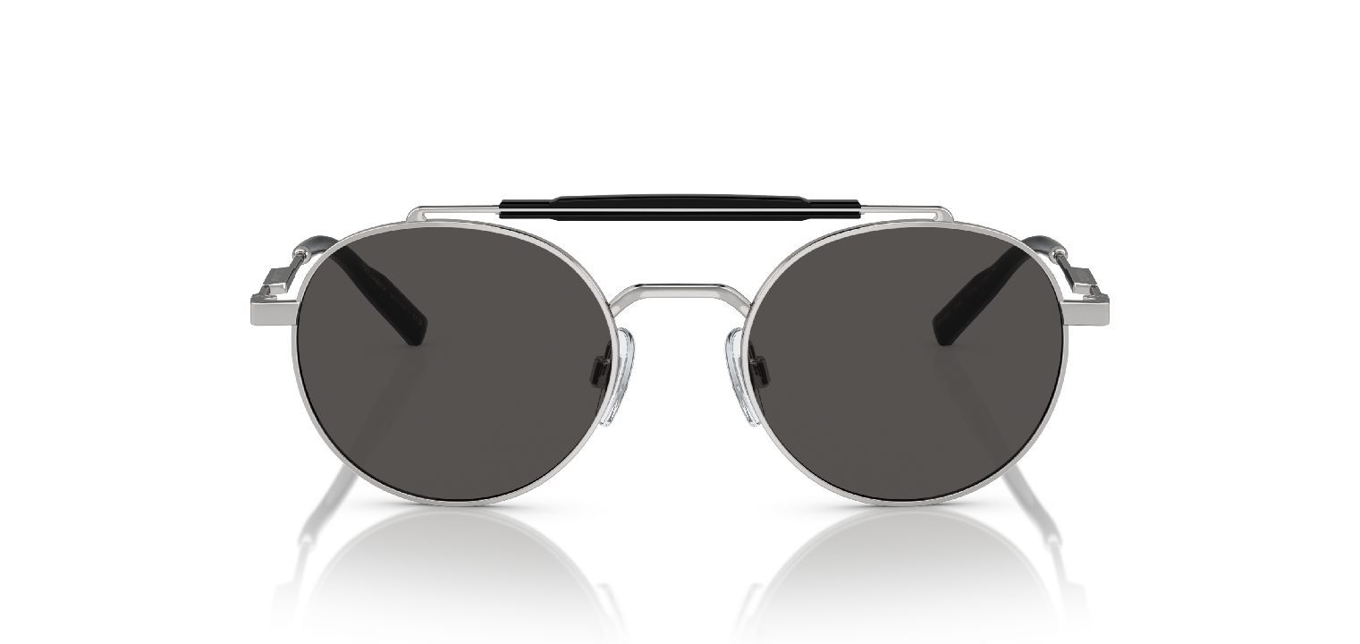 Dolce & Gabbana Rund Sonnenbrillen 0DG2295 Sillber für Herren