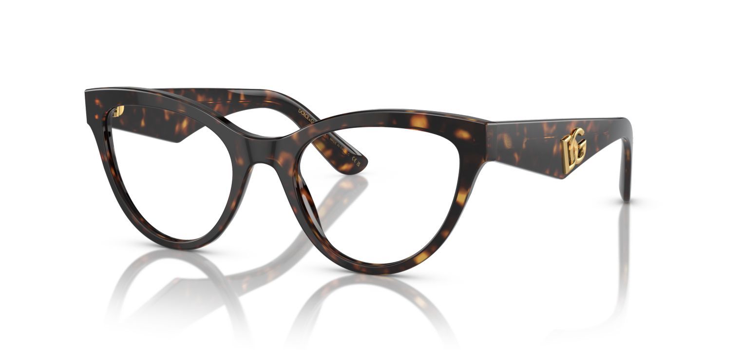 Lunettes de vue Dolce Gabbana Papillon 0DG3372 Ecaille pour Femme Visilab