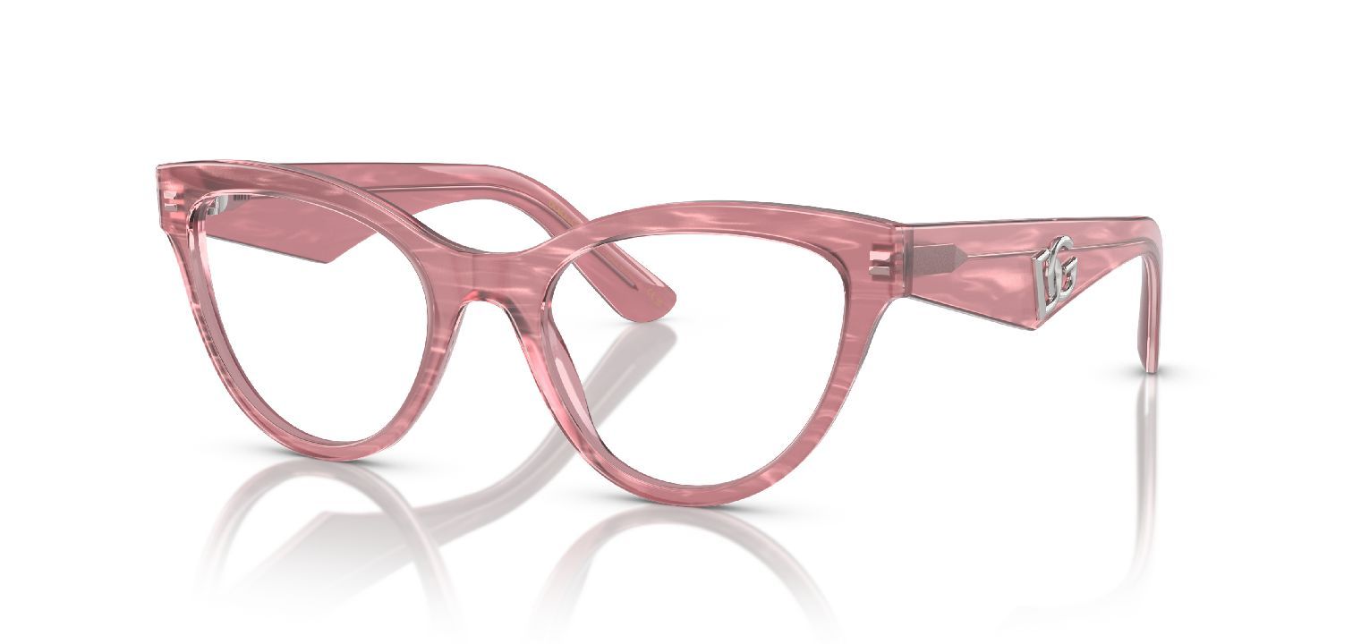 Lunettes de vue Dolce & Gabbana Papillon 0DG3372 Rose pour Femme