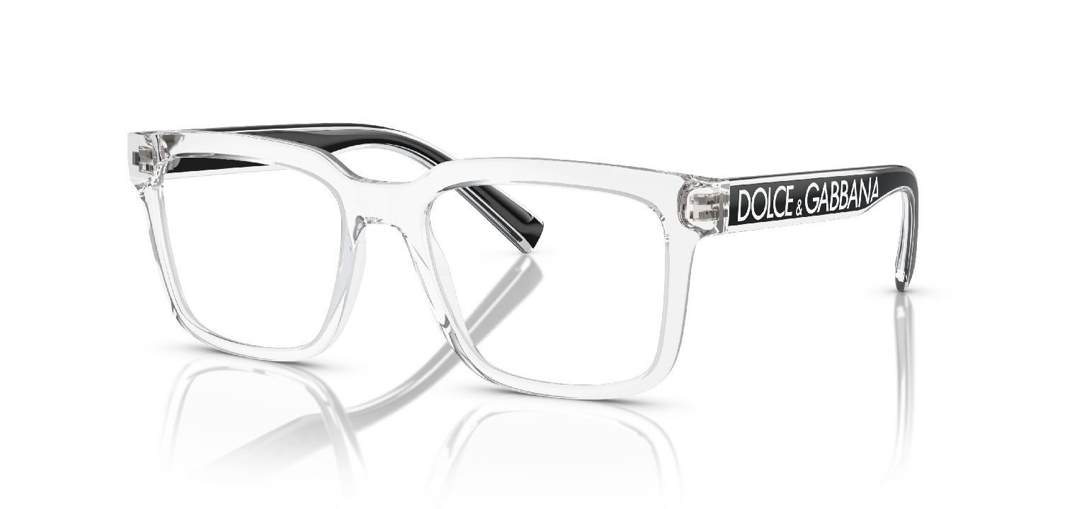 Dolce gabbana transparent glasses discount