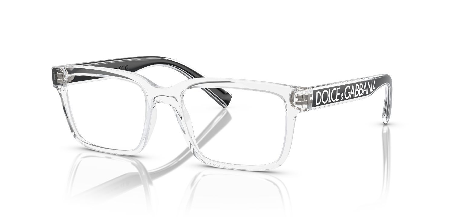 Lunettes de vue Dolce & Gabbana Rectangle 0DG5102 Transparent pour Homme