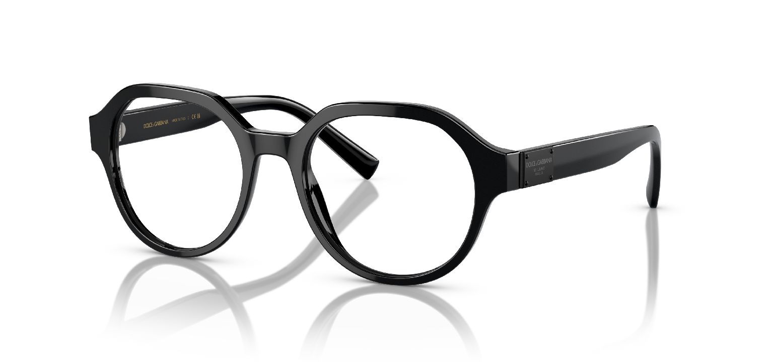 Dolce & Gabbana Rund Brillen 0DG3367 Schwarz für Herr