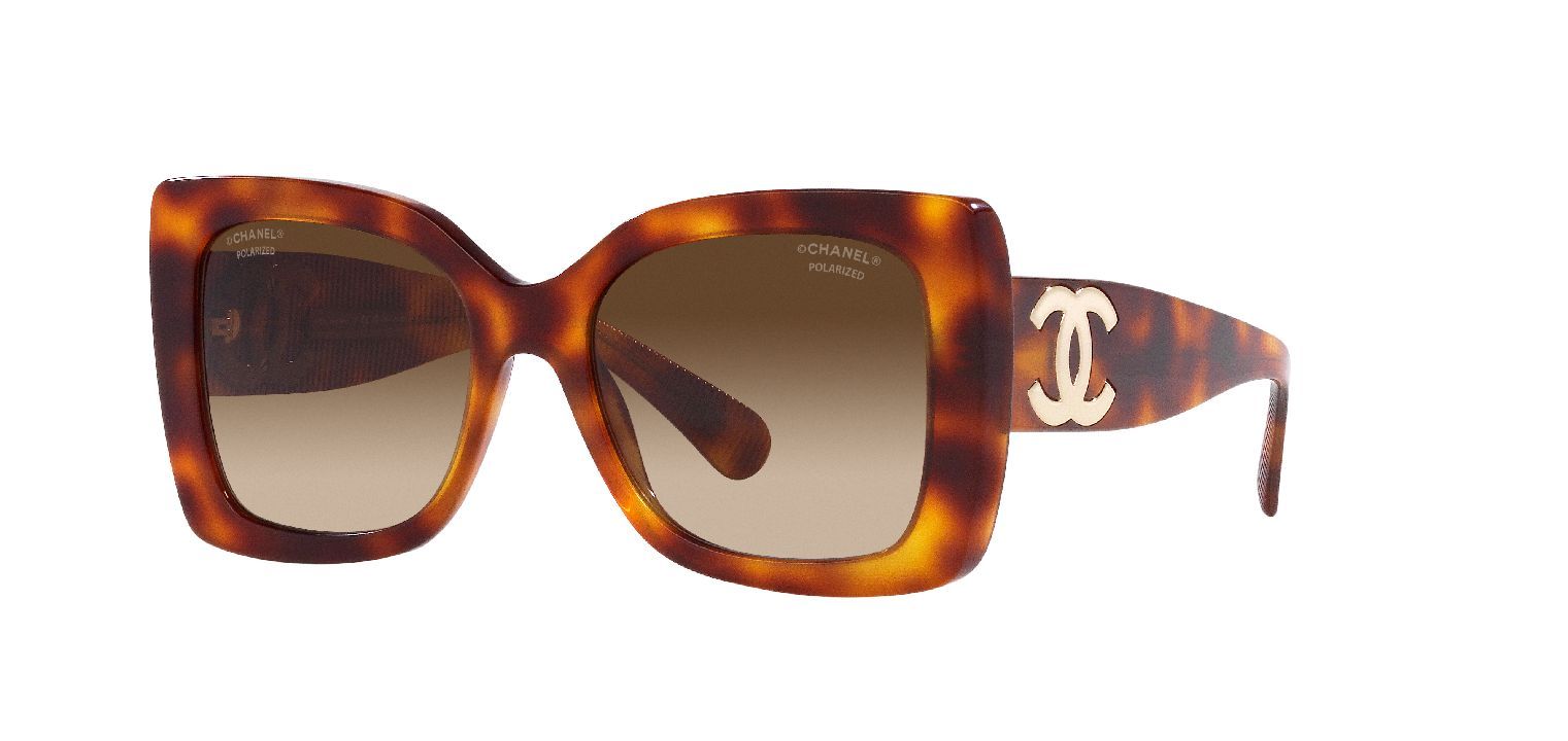 Chanel Rechteckig Sonnenbrillen 0CH5494 Schildpatt für Damen