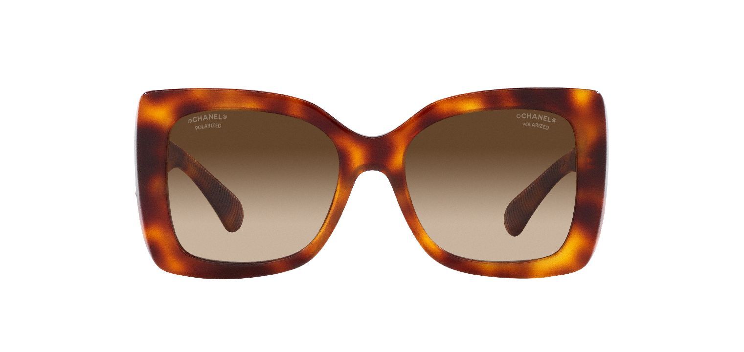 Chanel Rechteckig Sonnenbrillen 0CH5494 Schildpatt für Dame