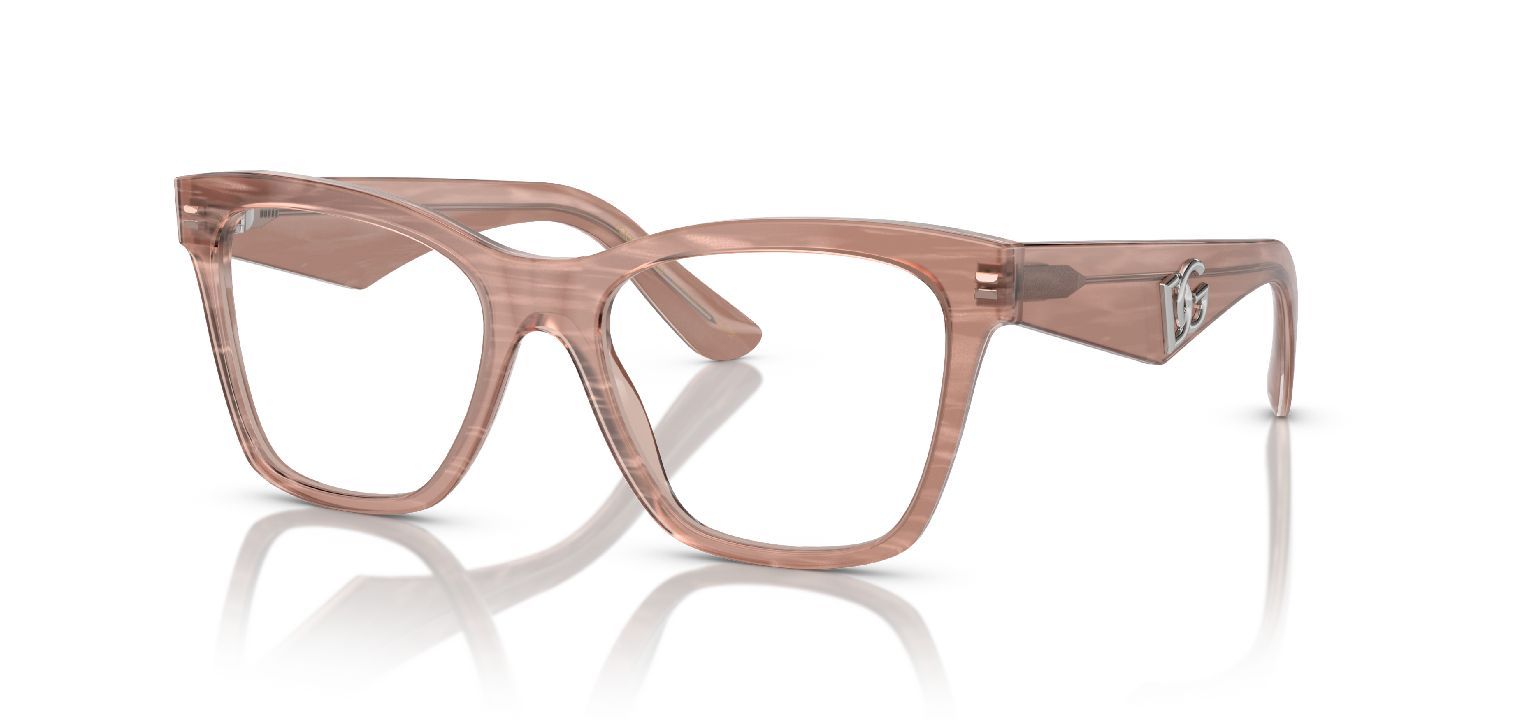 Dolce & Gabbana Quadratisch Brillen 0DG3374 Beige für Dame
