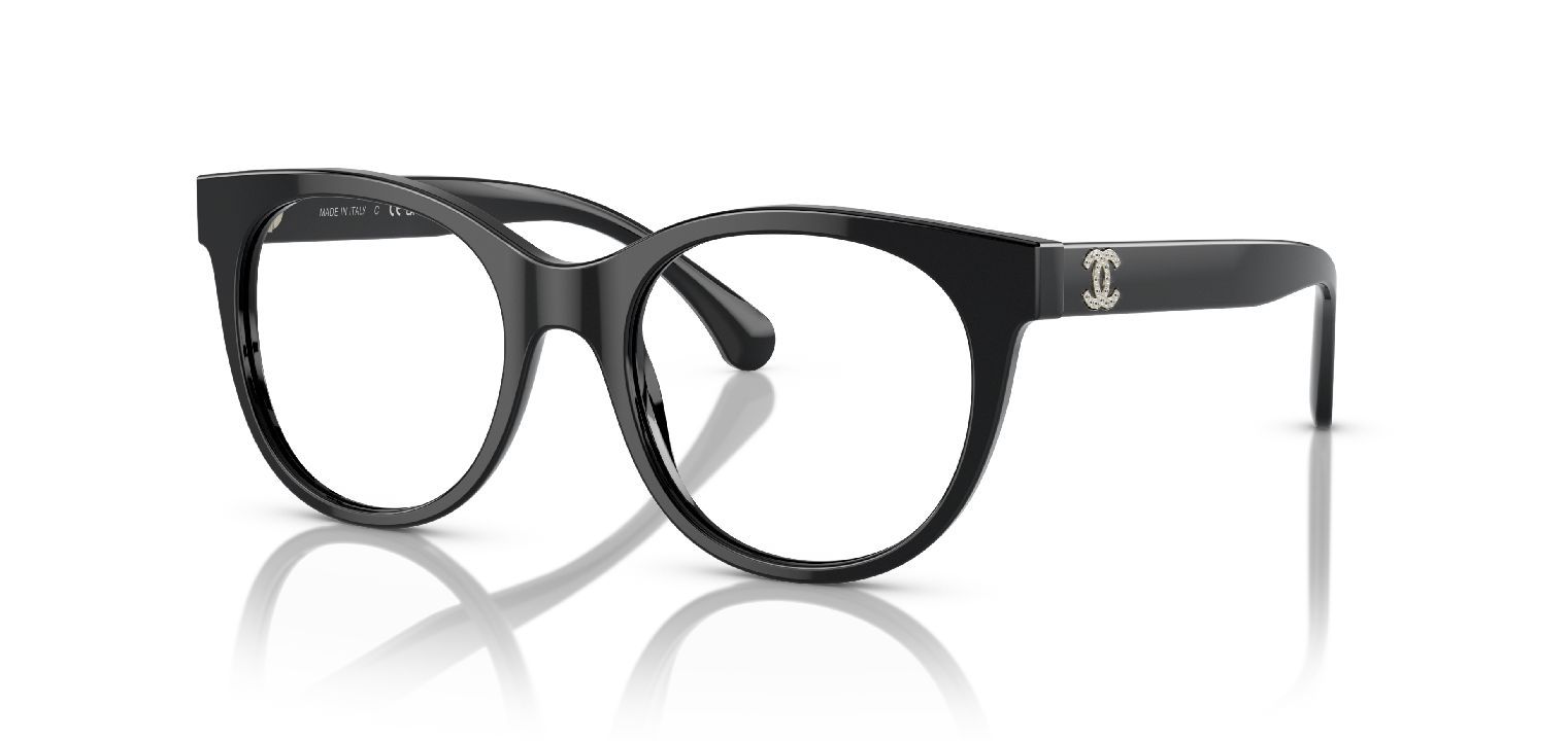 Chanel Oval Brillen 0CH3450B Schwarz für Dame