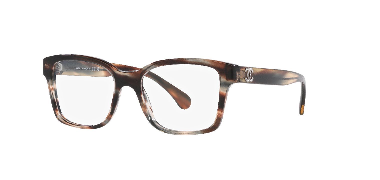 Chanel Rectangle Eyeglasses 0CH3451B Grey for Woman