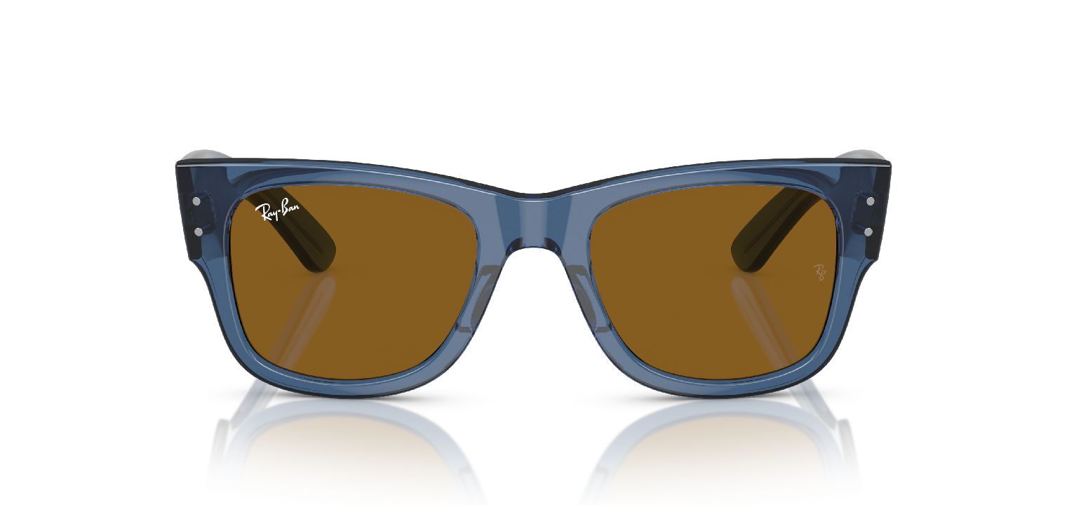 Ray-Ban Quadratisch Sonnenbrillen 0RB0840S Blau für Herr-Dame