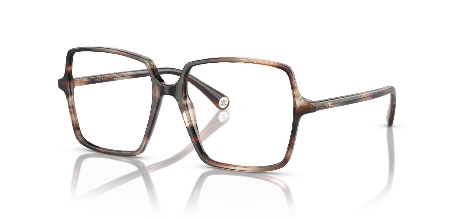 Chanel Carré Eyeglasses 0CH3448 Grey for Woman