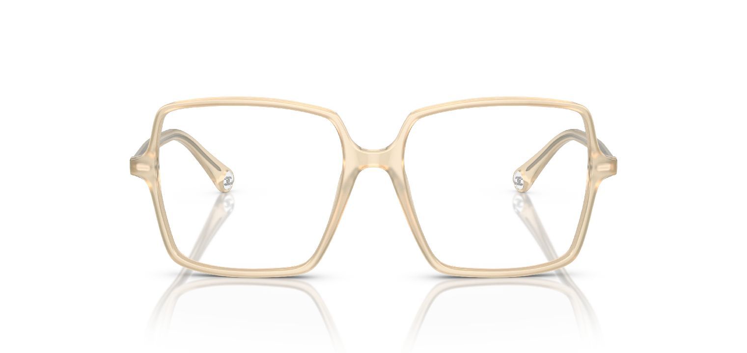 Chanel Quadratisch Brillen 0CH3448 Beige für Dame