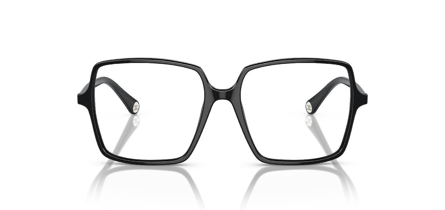 Chanel Carré Eyeglasses 0CH3448 Black for Woman