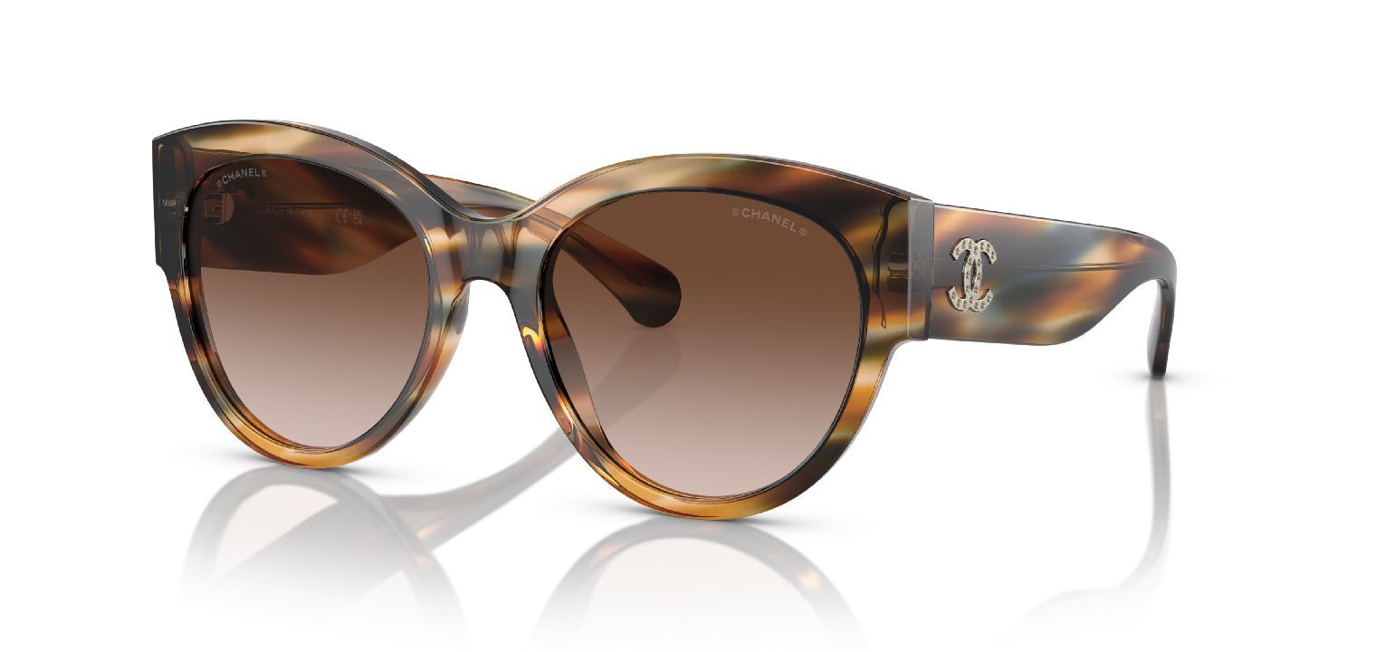 Chanel Rund Sonnenbrillen 0CH5498B Gelb für Dame
