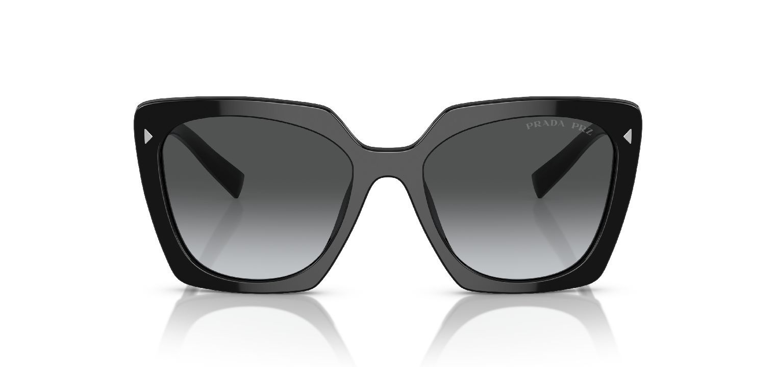 Prada Quadratisch Sonnenbrillen 0PR 23ZS Schwarz für Dame