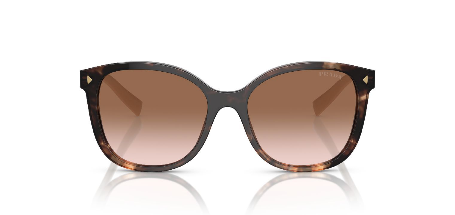 Prada Quadratisch Sonnenbrillen 0PR 22ZS Braun für Dame