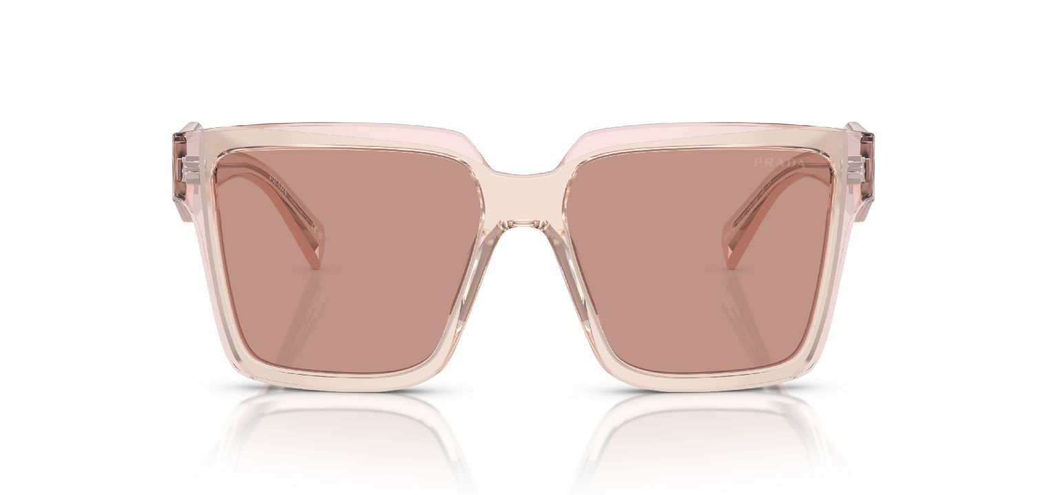 Lunettes de soleil Prada Carré 0PR 24ZS Rose pour Femme