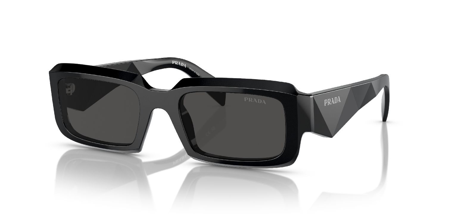 Lunettes de soleil Prada Rectangle 0PR 27ZS Noir pour Homme Visilab
