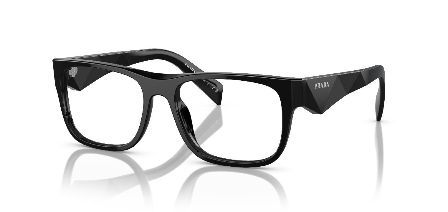 Lunettes de vue Prada Rectangle 0PR 22ZV Noir pour Homme