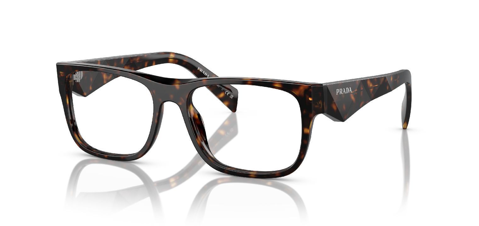 Prada Carré Eyeglasses 0PR 22ZV Tortoise shell for Man