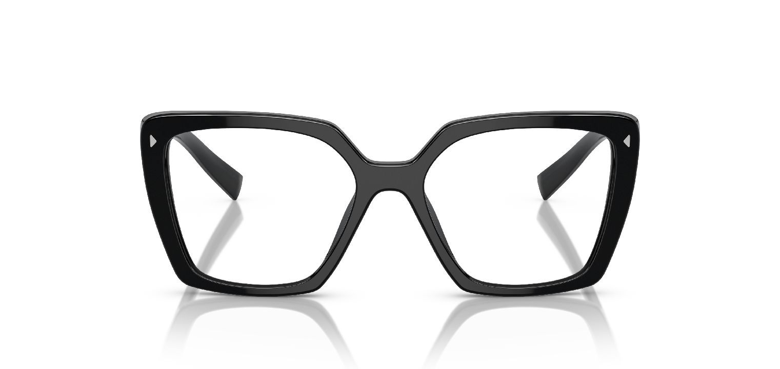 Prada Quadratisch Brillen 0PR 16ZV Schwarz für Dame