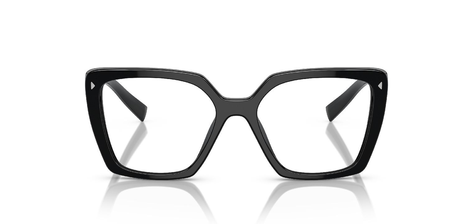 Prada Carré Eyeglasses 0PR 16ZV Black for Woman