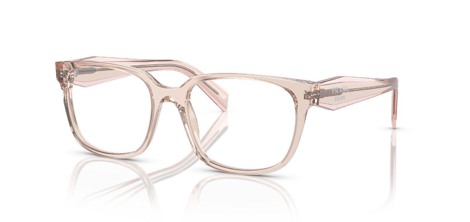 Lunettes de vue Prada Rectangle 0PR 17ZV Rose pour Femme