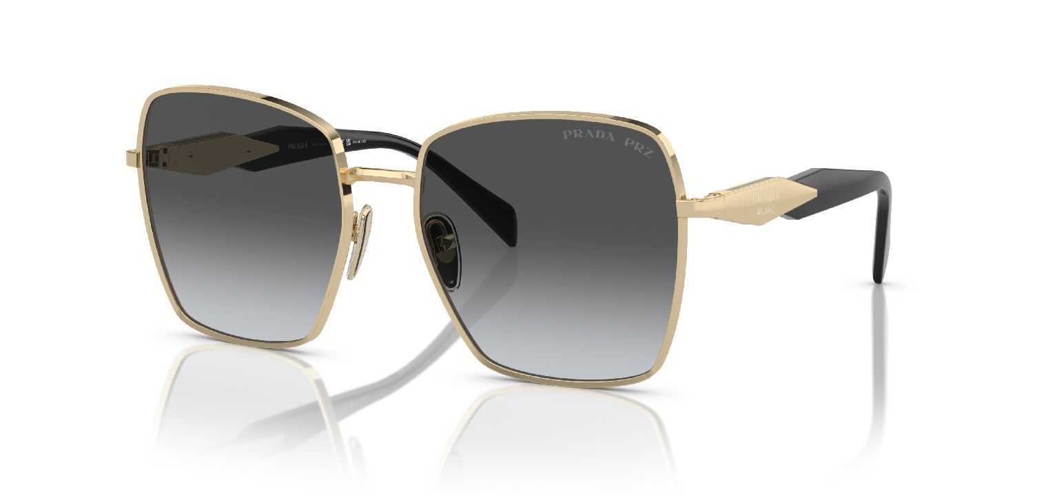 Prada Quadratisch Sonnenbrillen 0PR 64ZS Gold für Damen