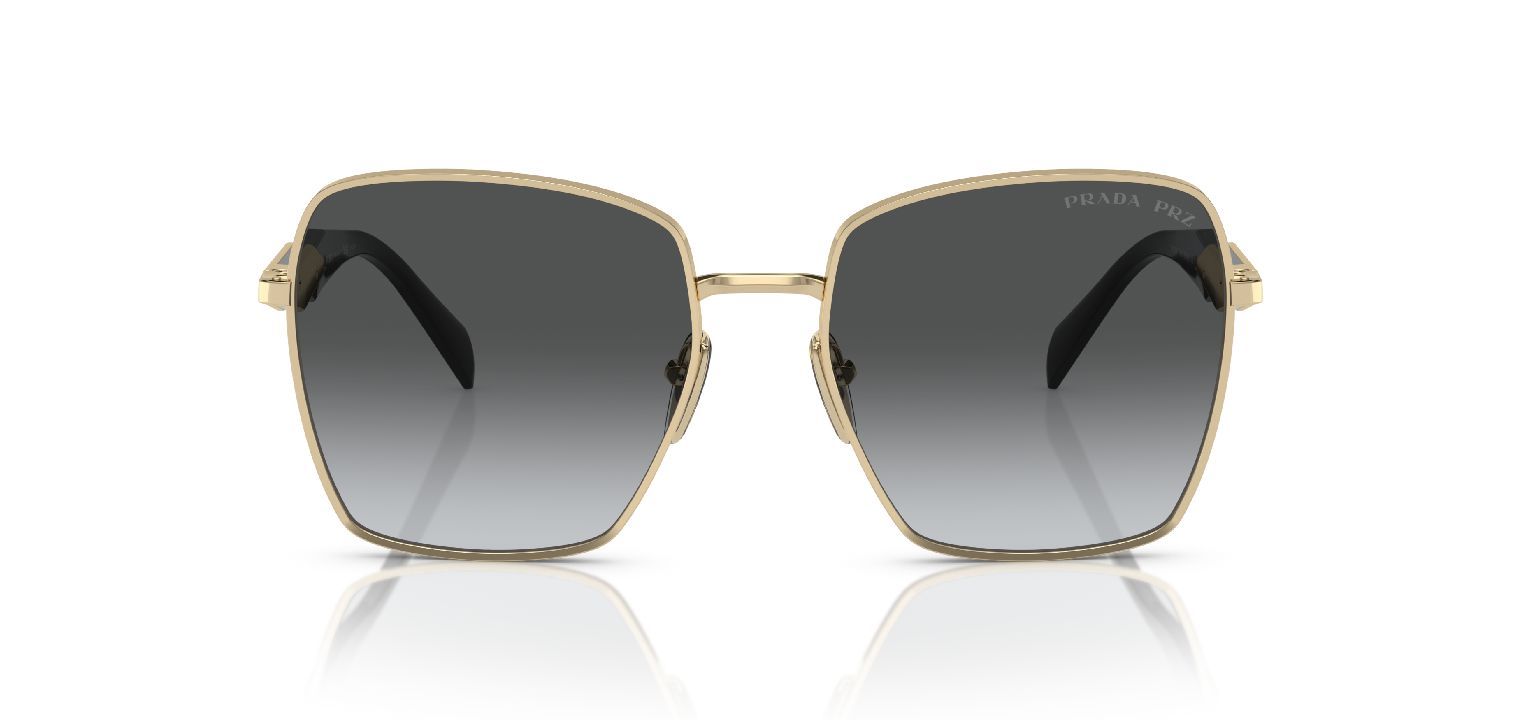 Prada Quadratisch Sonnenbrillen 0PR 64ZS Gold für Dame