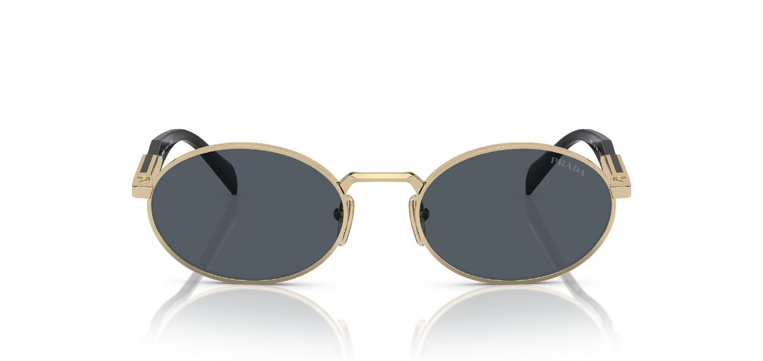 Prada Oval Sonnenbrillen 0PR 65ZS Gold für Damen