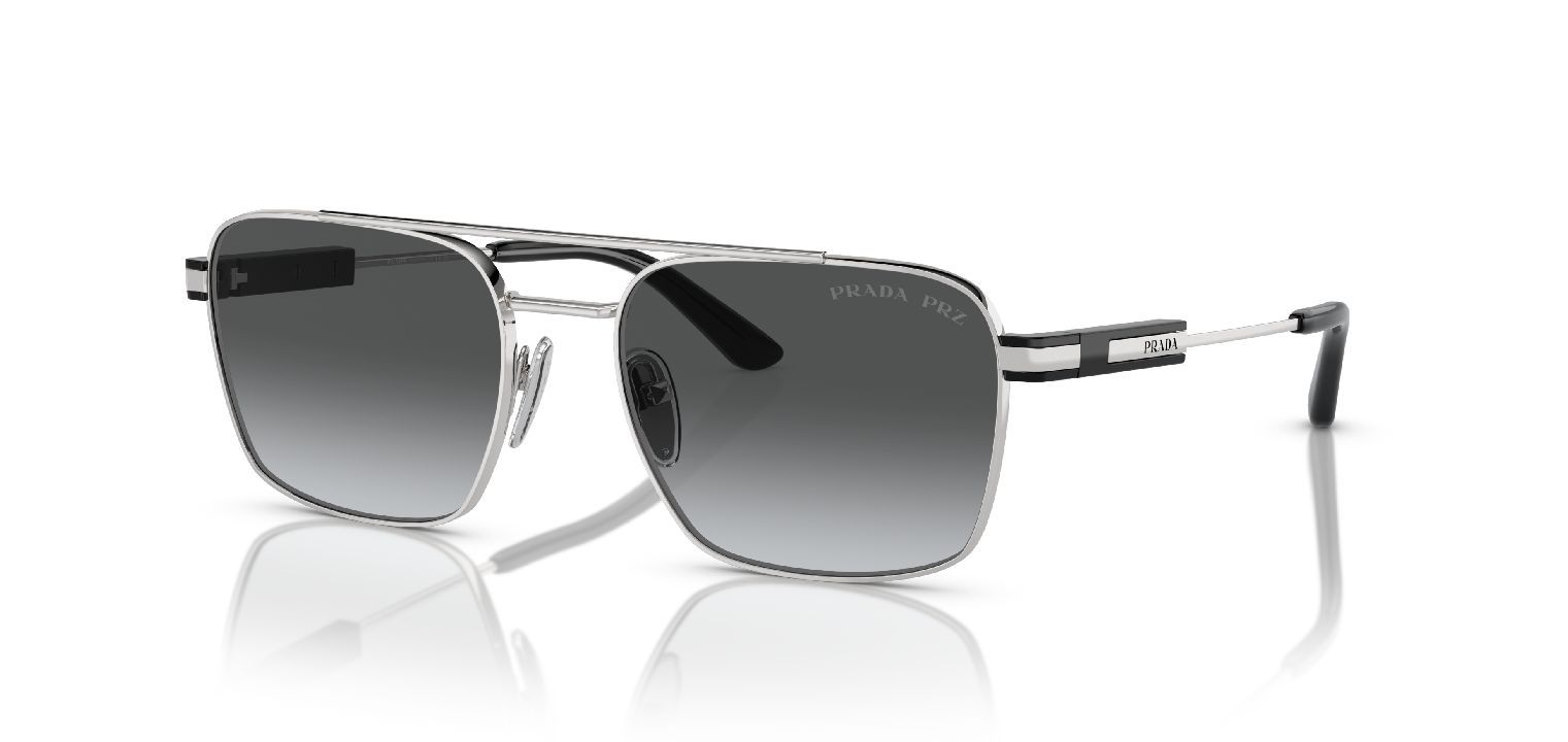 Prada Carré Sunglasses 0PR 67ZS Silver for Man