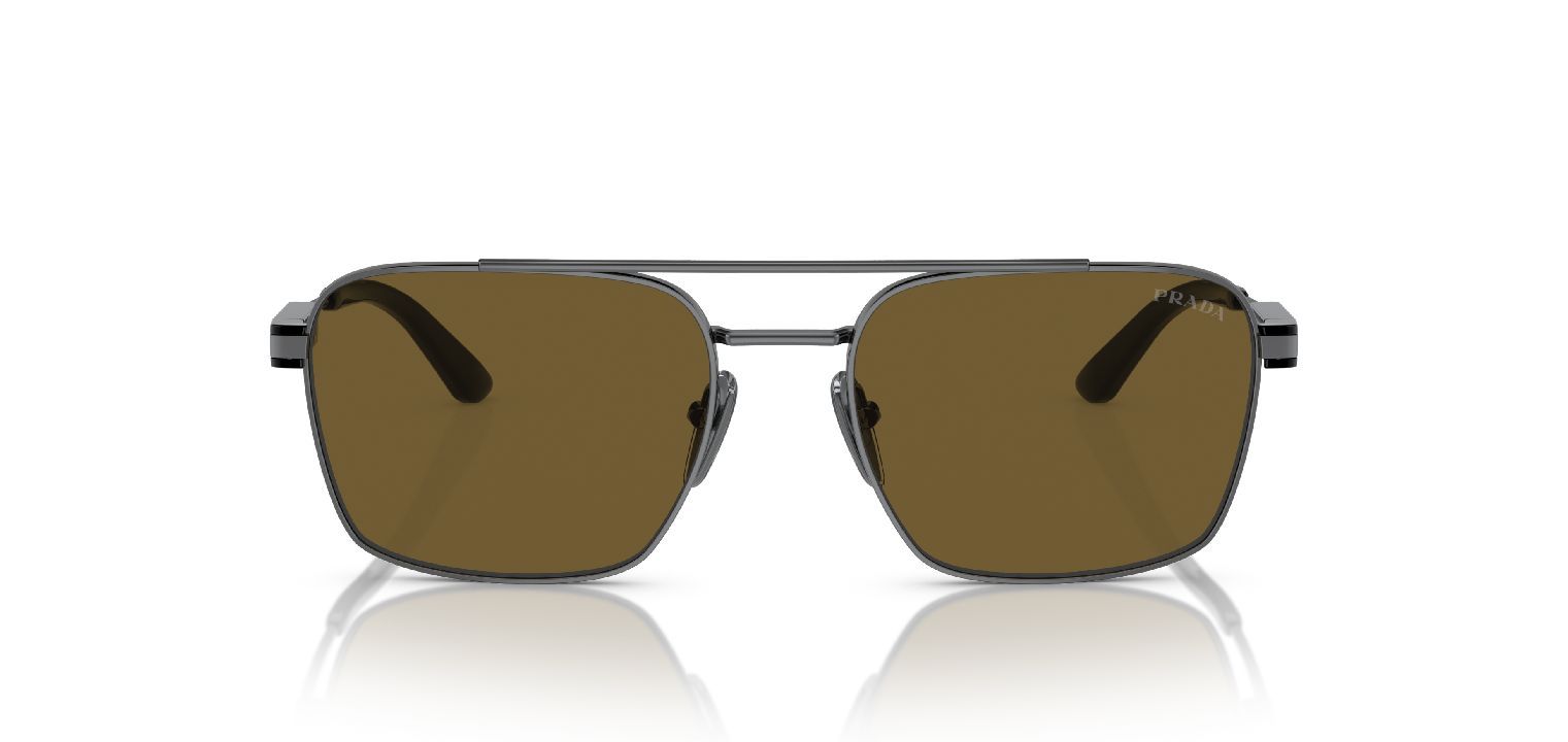 Prada Quadratisch Sonnenbrillen 0PR 67ZS Grau für Herren